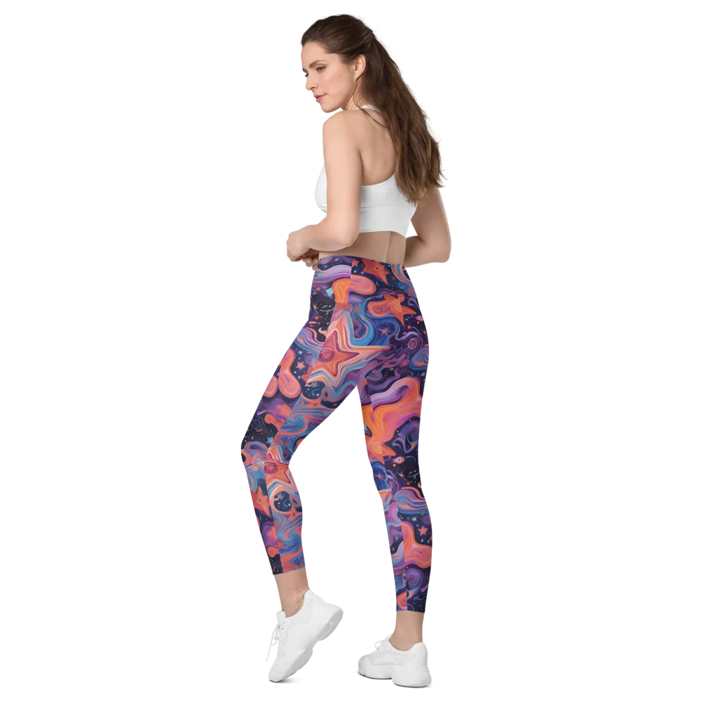 Astrofluid on Leggings with Pockets — Left Back