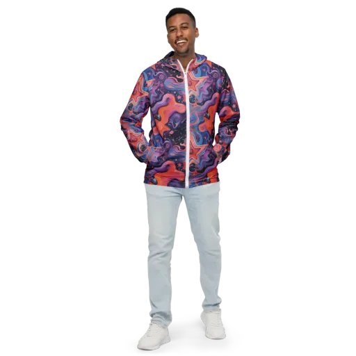 Astrofluid on a Men's Windbreaker