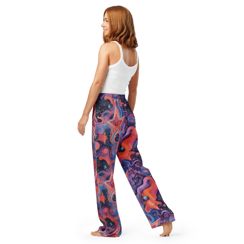 Astrofluid on Women's Pajama Pants — Back
