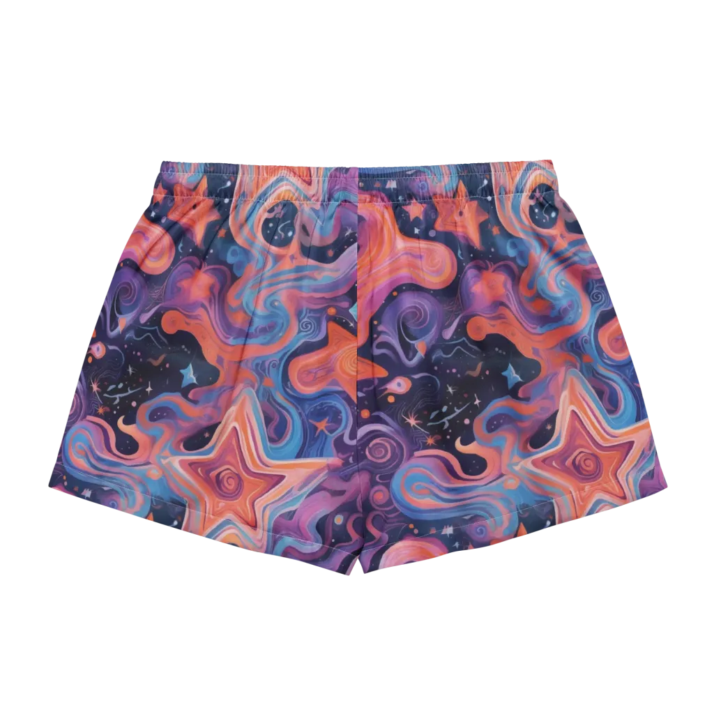 Astrofluid on Women's Pajama Shorts — Back