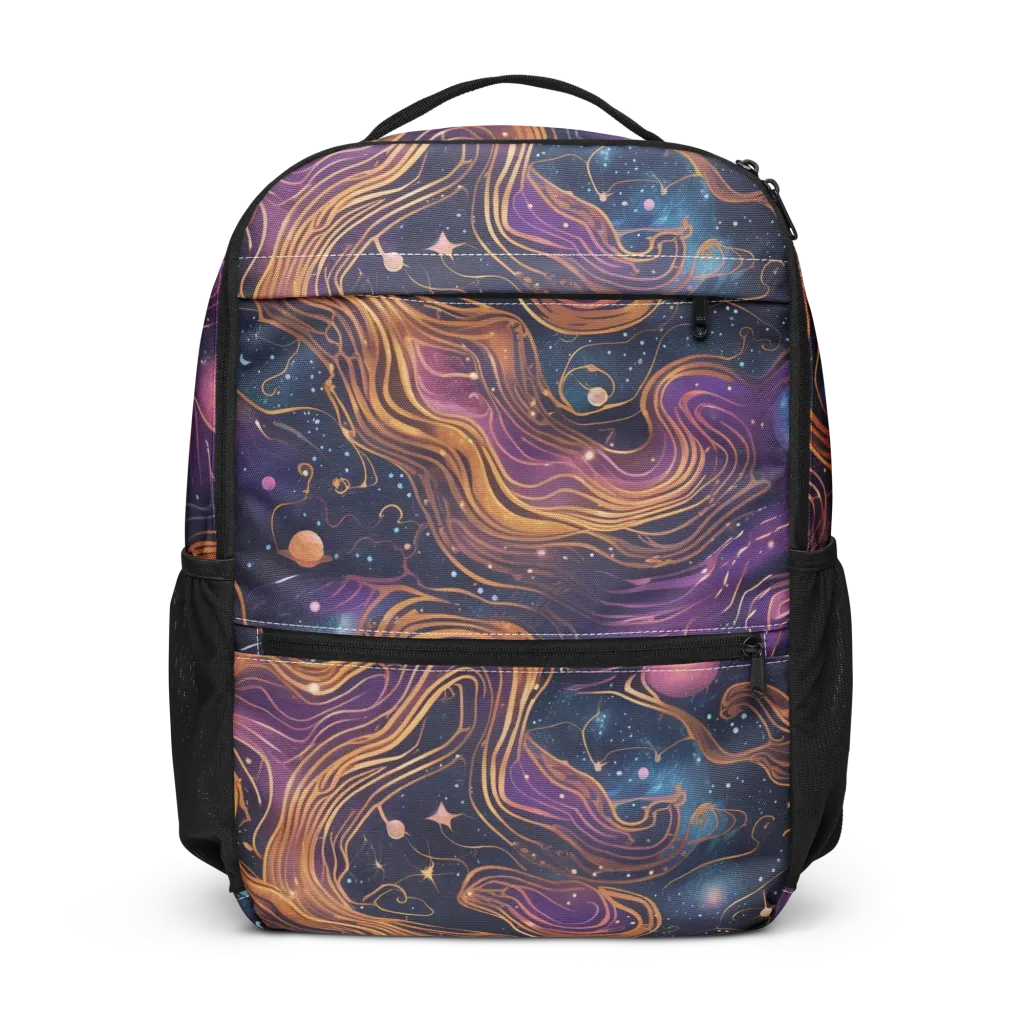 Orbiting Velvet on Utility Backpack — Front