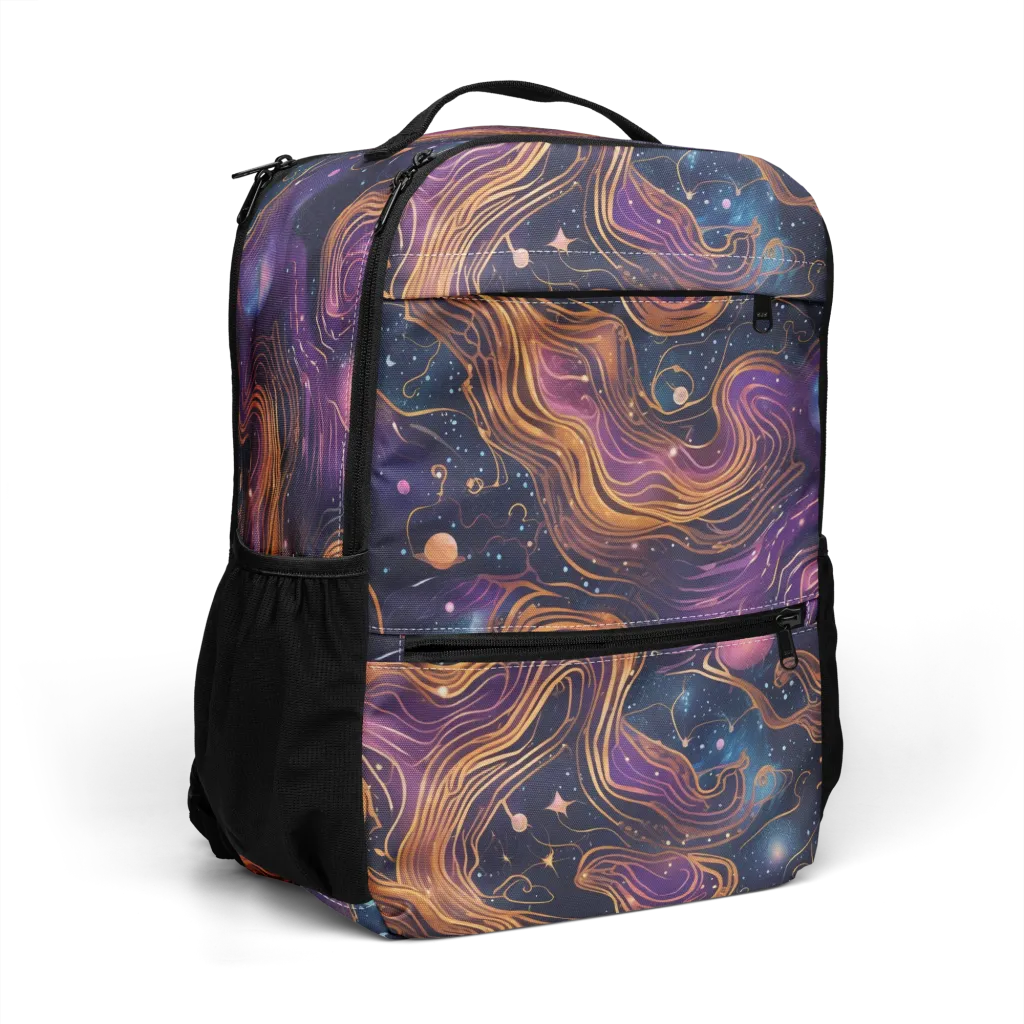 Orbiting Velvet on Utility Backpack — Right Front