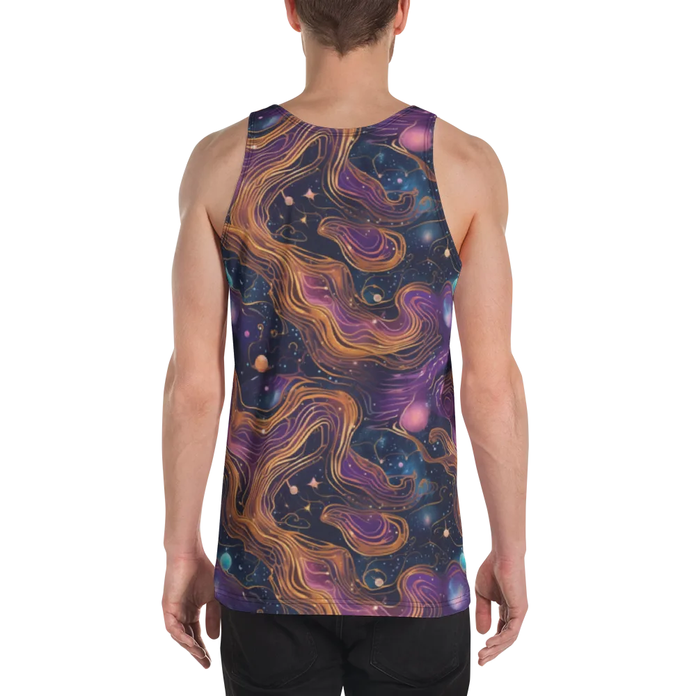 Orbiting Velvet on Men's Tank Top — Back