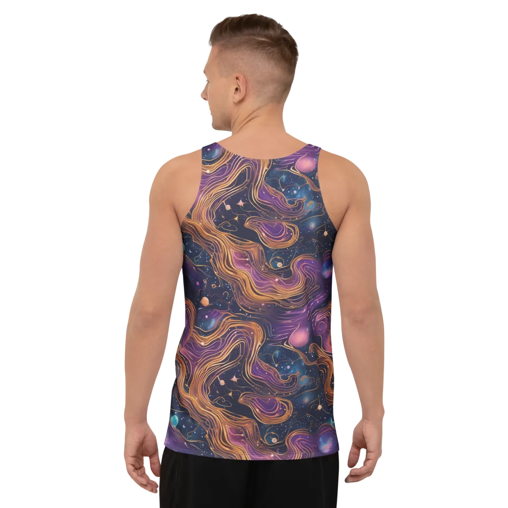 Orbiting Velvet on Men's Tank Top — Back