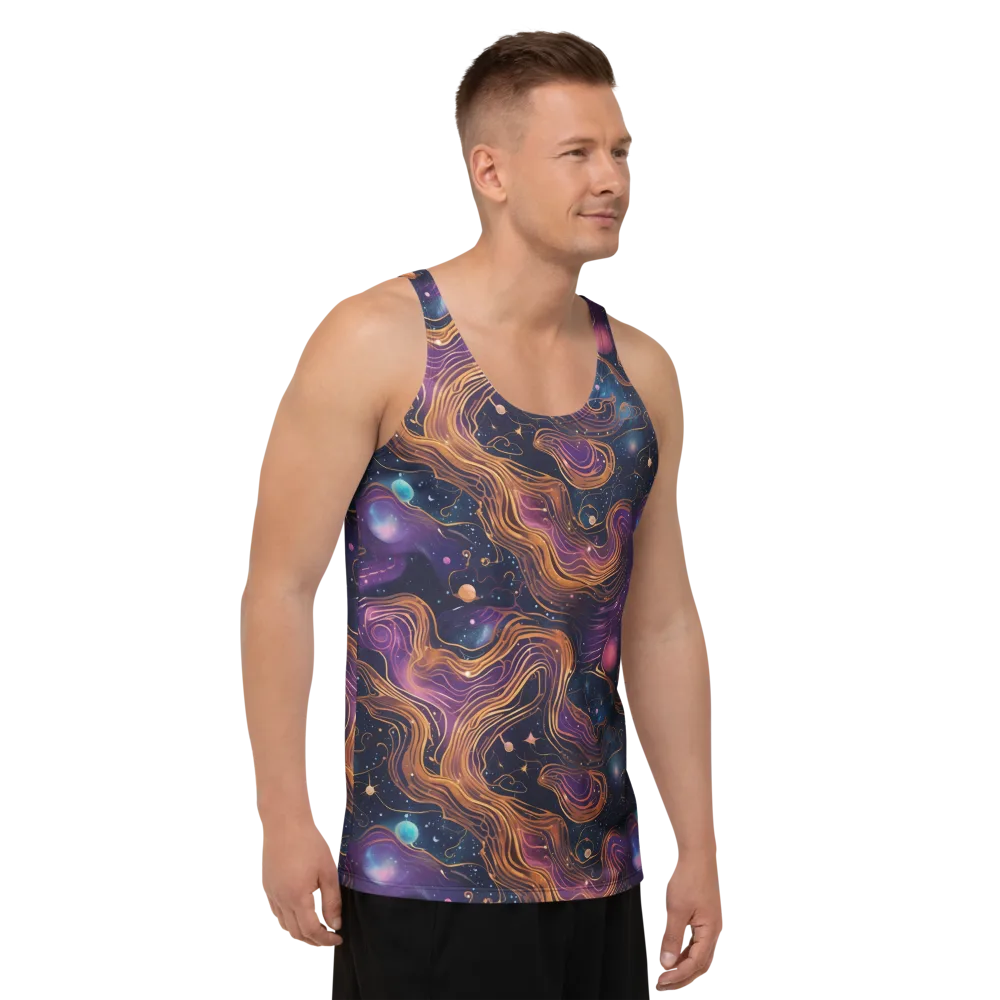 Orbiting Velvet on Men's Tank Top — Right Front