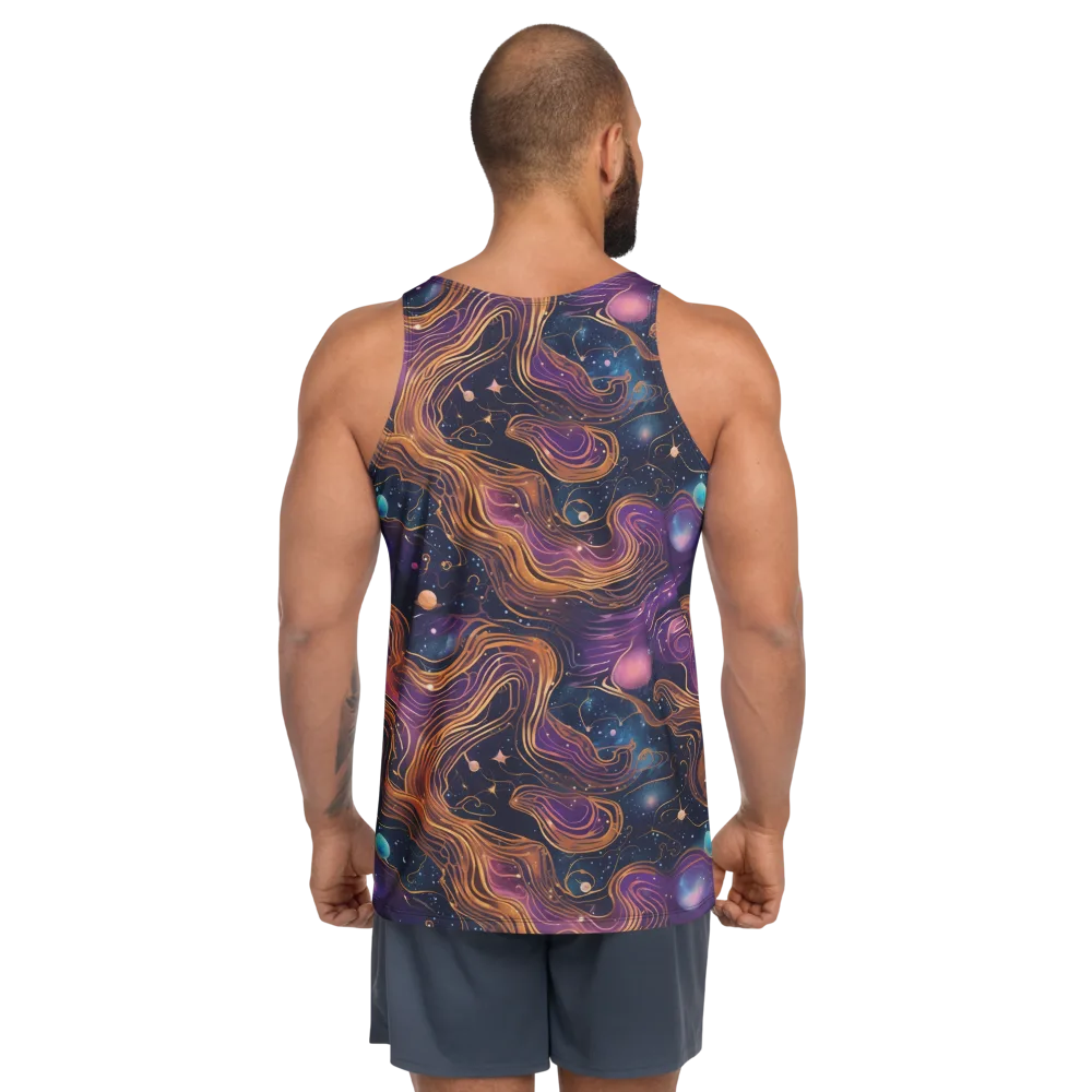 Orbiting Velvet on Men's Tank Top — Back