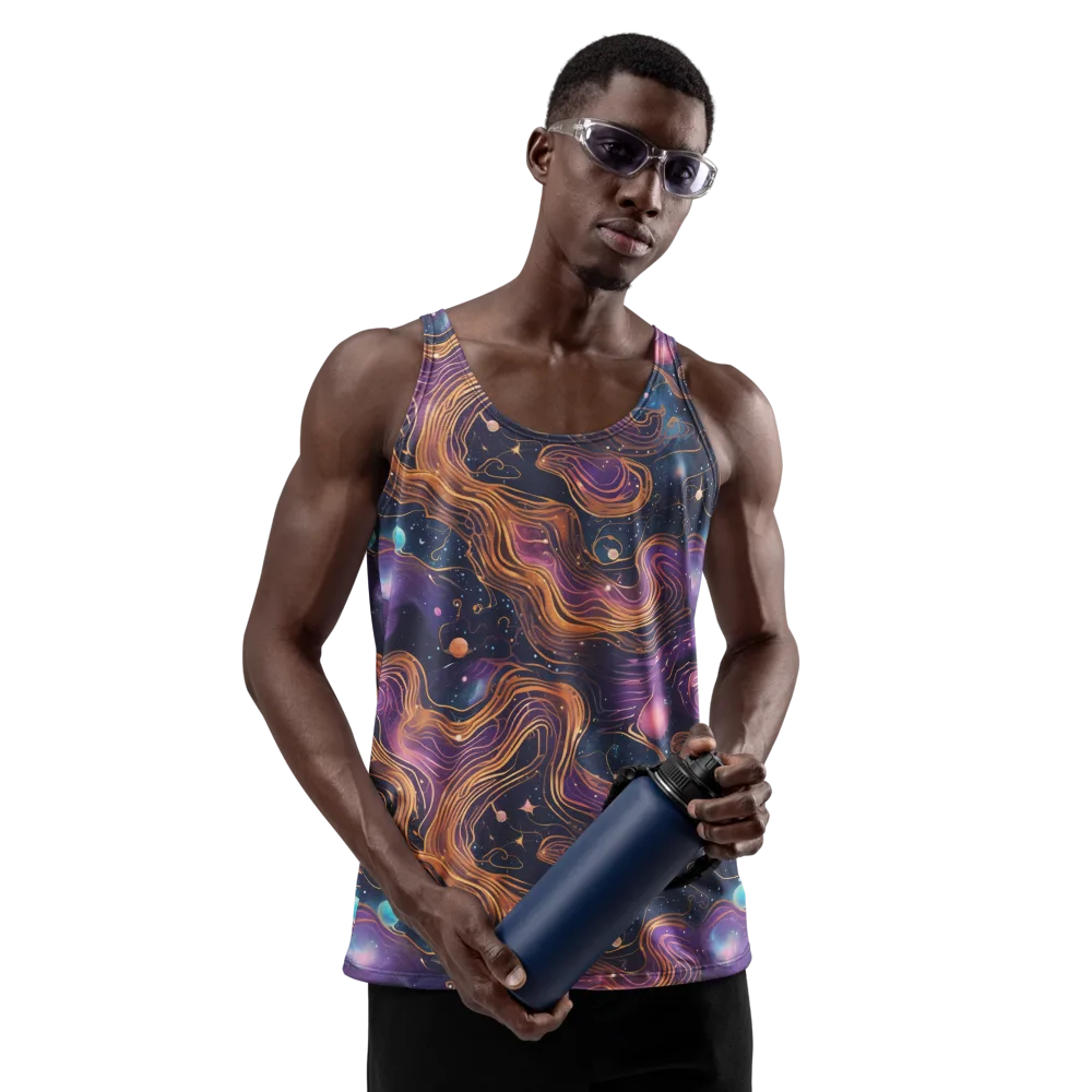 Orbiting Velvet on Men's Tank Top — Front