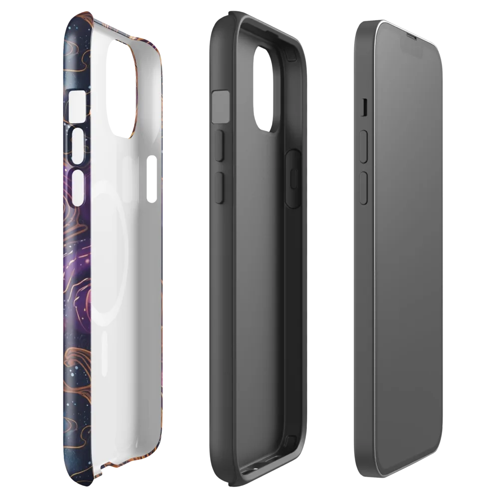 Orbiting Velvet on MagSafe Tough Case for iPhone® — Front