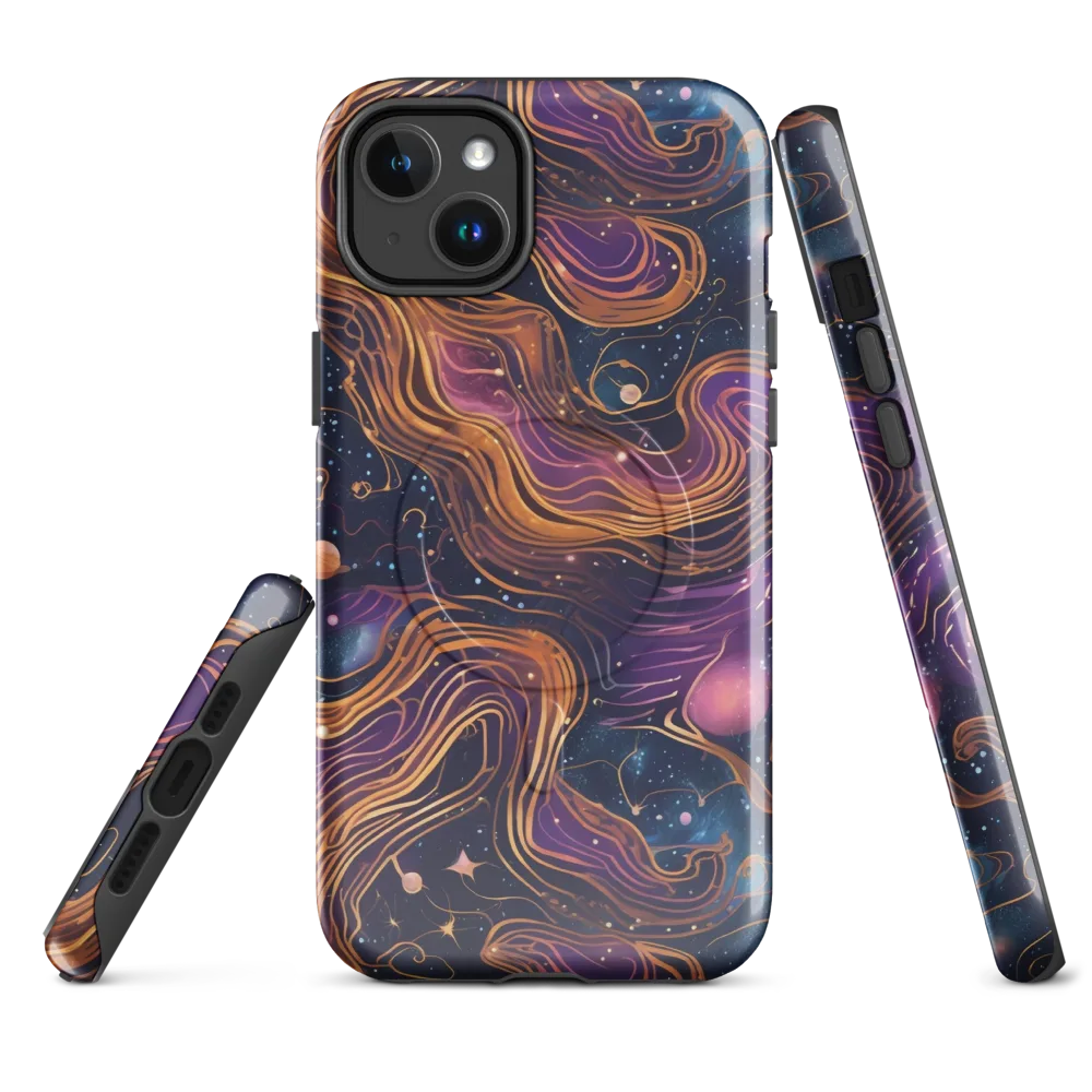 Orbiting Velvet on MagSafe Tough Case for iPhone® — Front