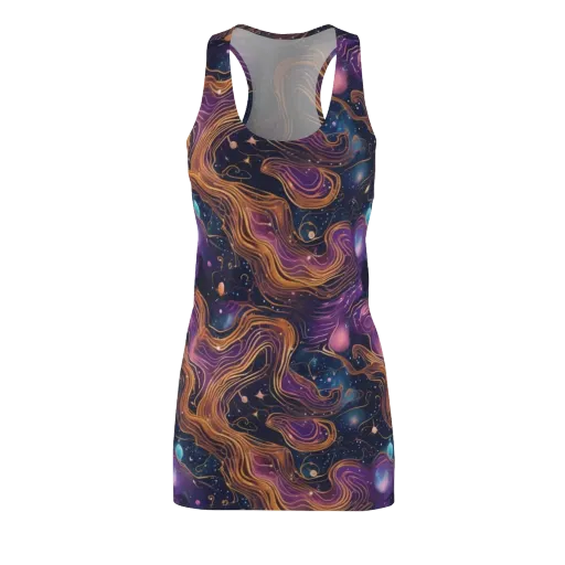 Orbiting Velvet on a Racerback Dress