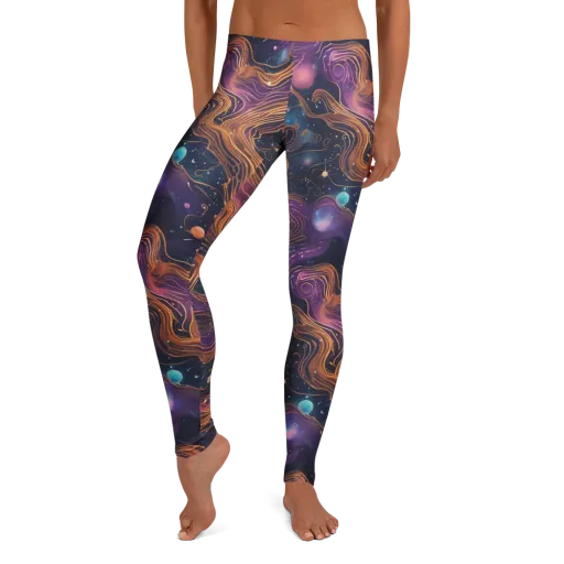 Orbiting Velvet on a Leggings
