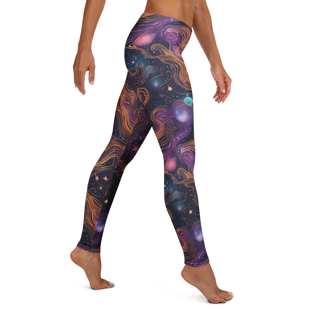 Orbiting Velvet on Leggings — Right