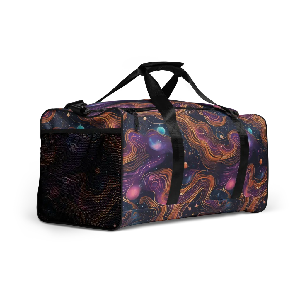 Orbiting Velvet on Duffle Bag — Right Front