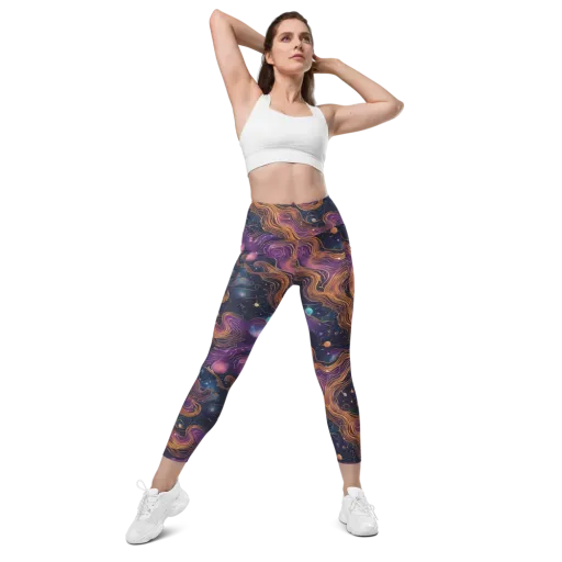 Orbiting Velvet on a Leggings with Pockets