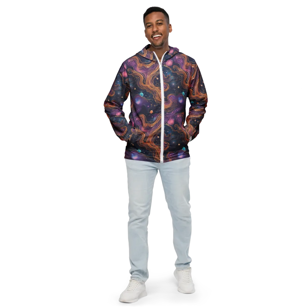 Orbiting Velvet on Men's Windbreaker — Front
