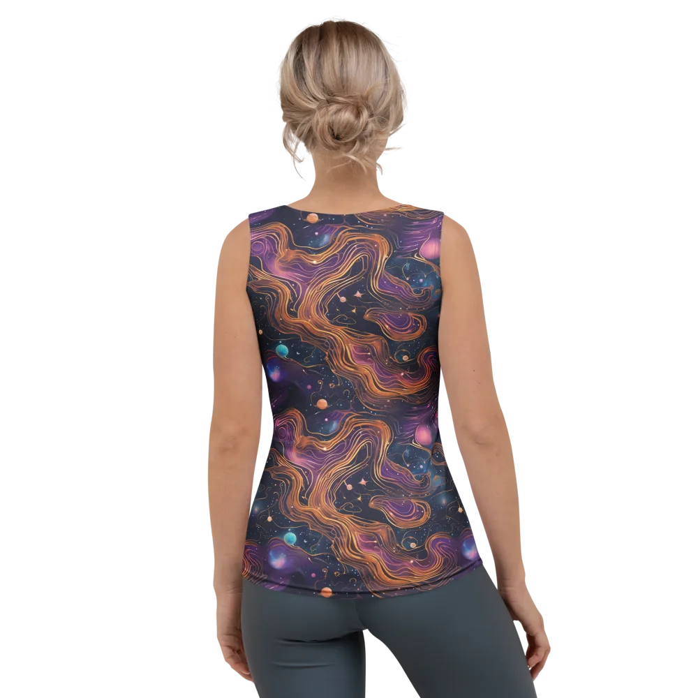 Orbiting Velvet on Women's Tank Top — Back