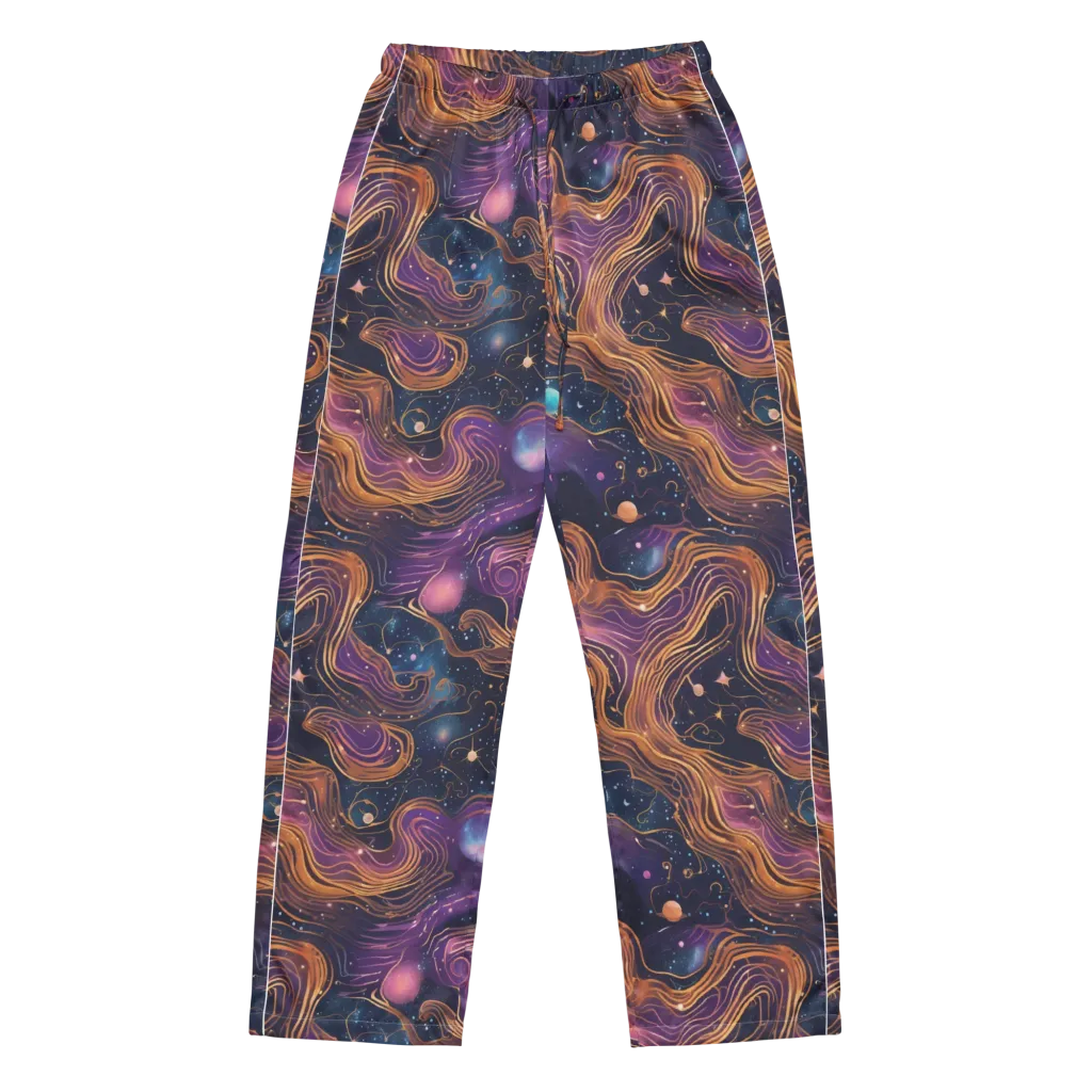Orbiting Velvet on Women's Pajama Pants — Front