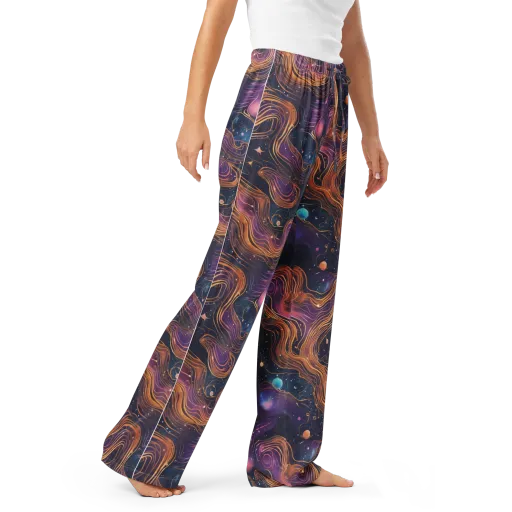 Orbiting Velvet on a Women's Pajama Pants