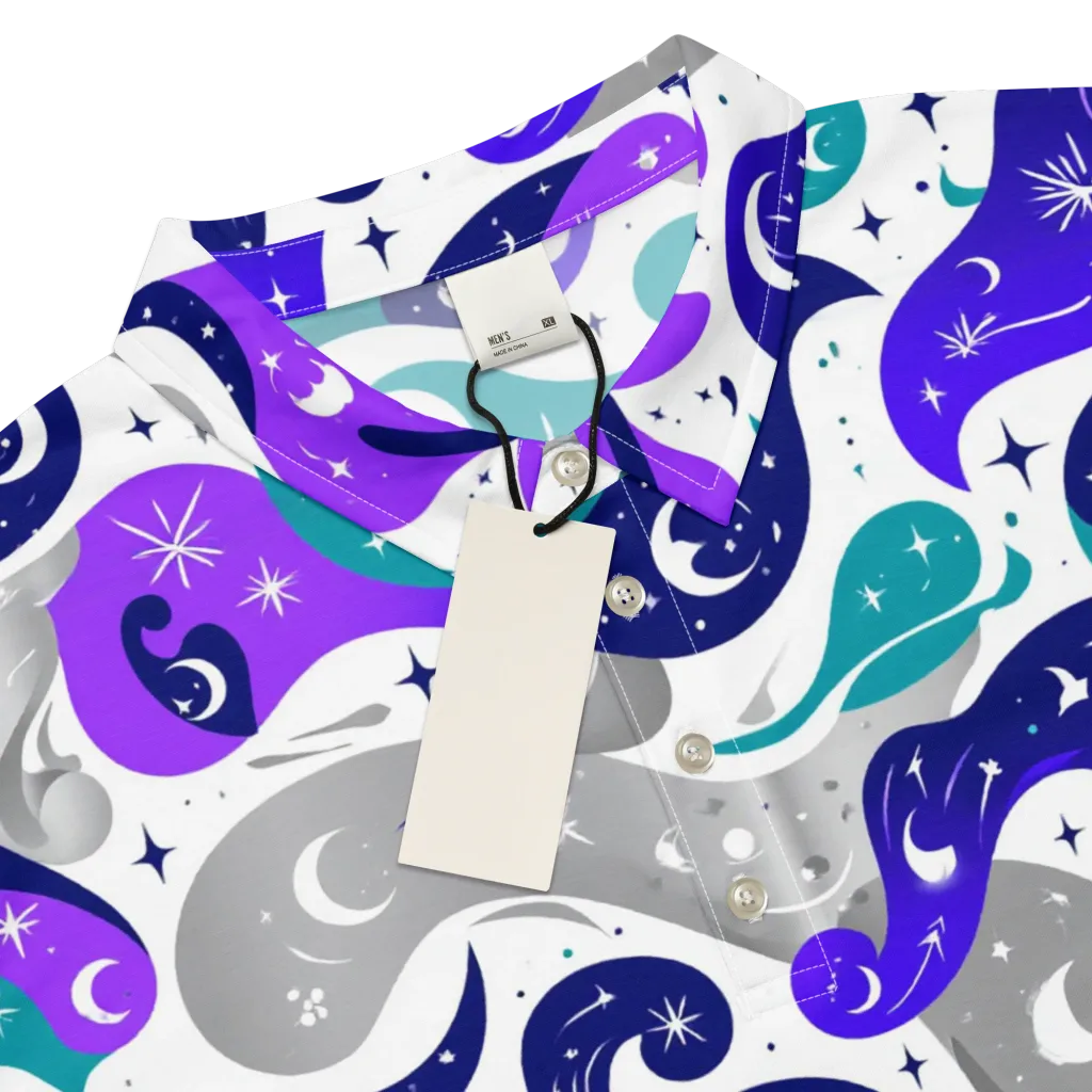 Astral Paisley on Men's Slim Fit Polo Shirt — Product details