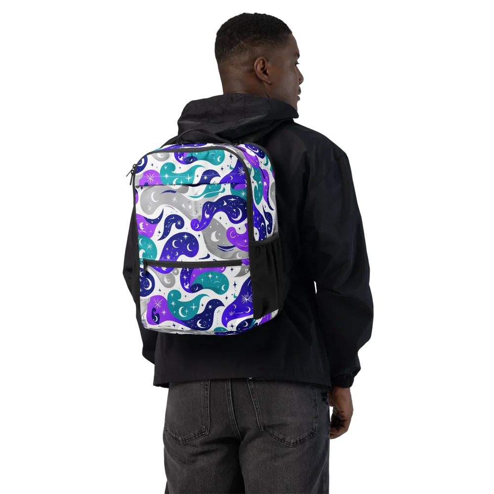 Astral Paisley on Utility Backpack — Back