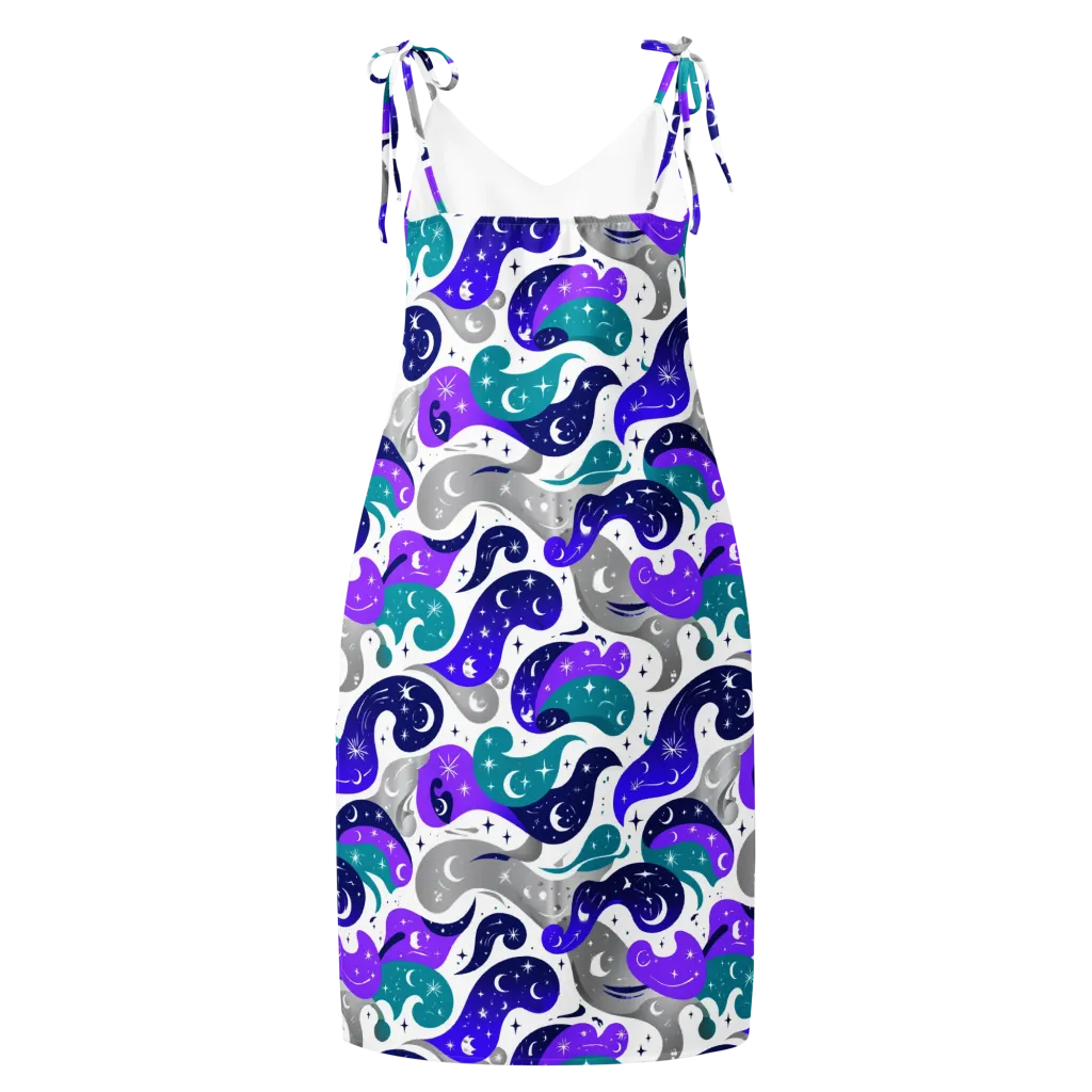 Astral Paisley on Slip Dress — Back