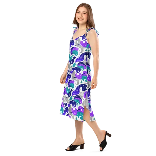Astral Paisley on a Slip Dress