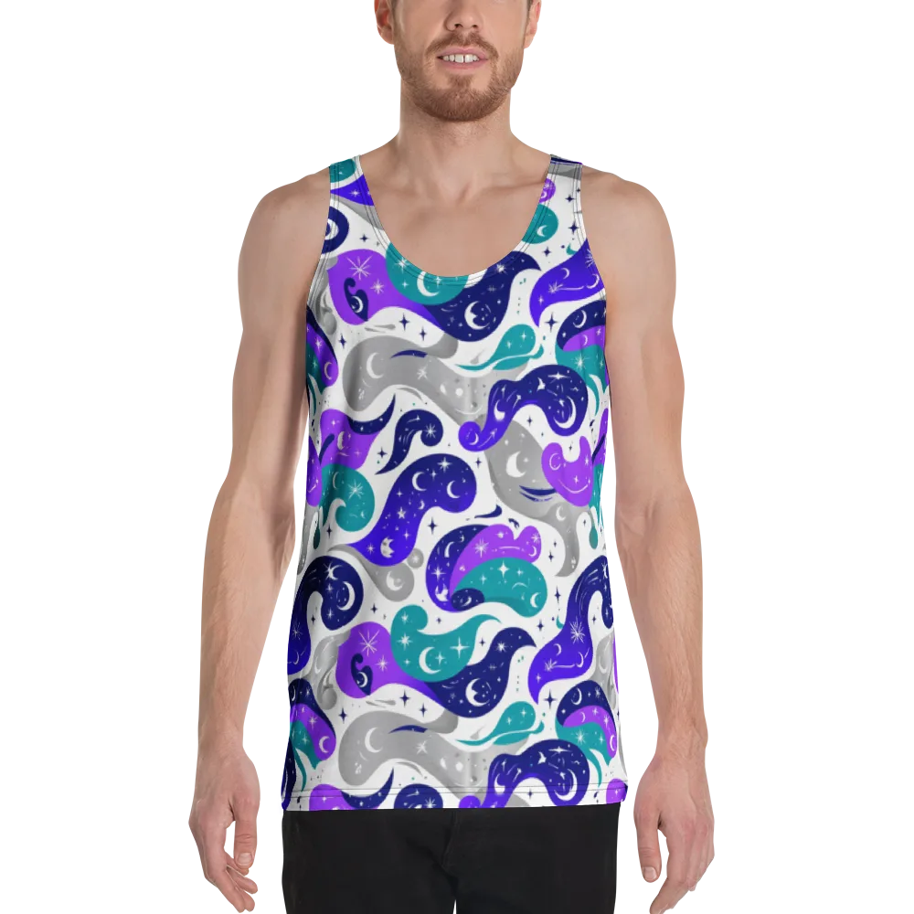 Astral Paisley on Men's Tank Top — Front