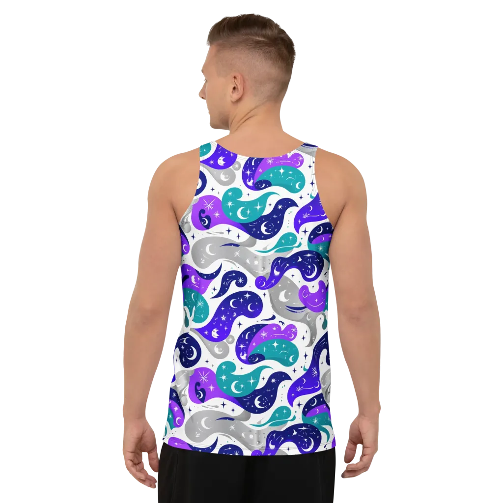 Astral Paisley on Men's Tank Top — Back