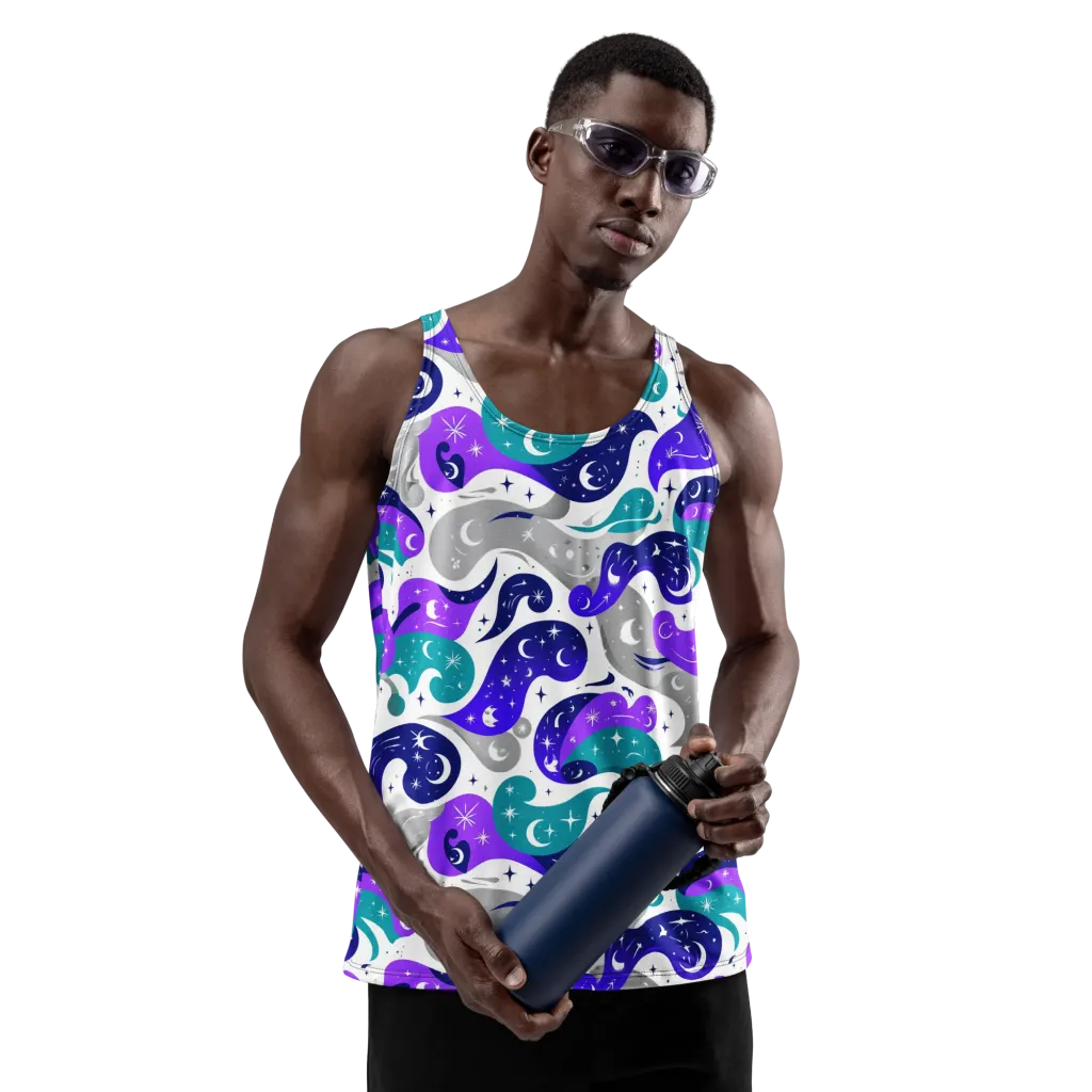 Astral Paisley on Men's Tank Top — Front