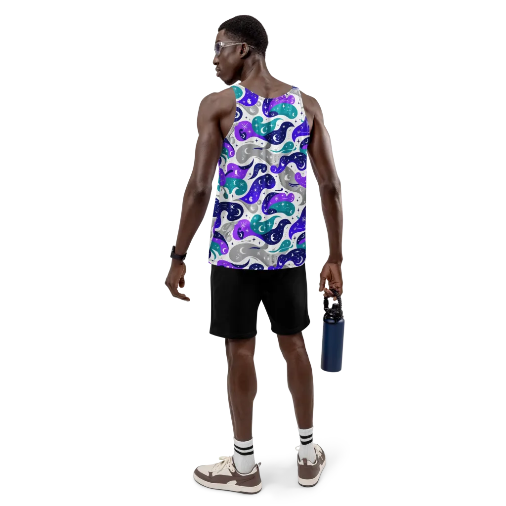 Astral Paisley on Men's Tank Top — Back