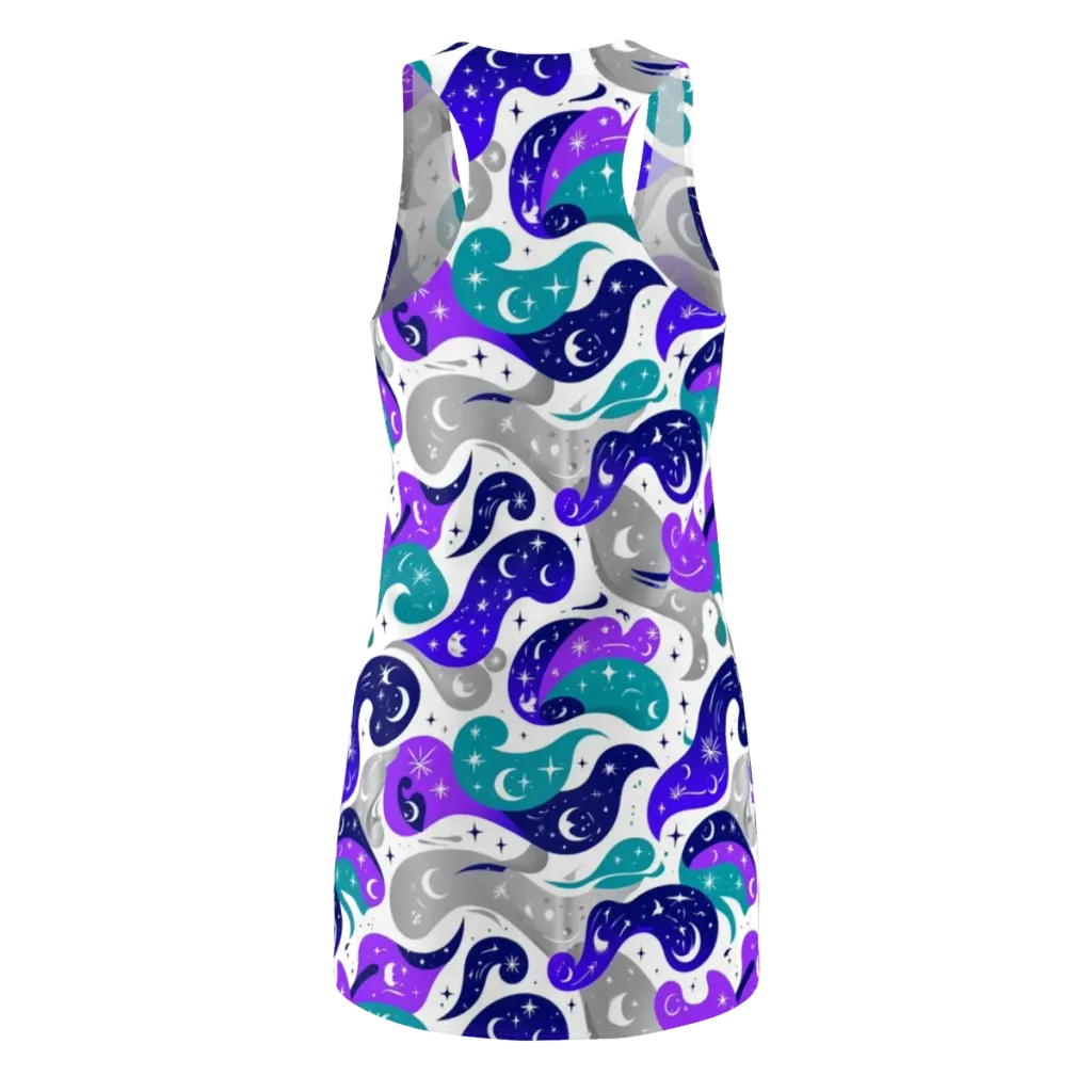 Astral Paisley on Racerback Dress — Back