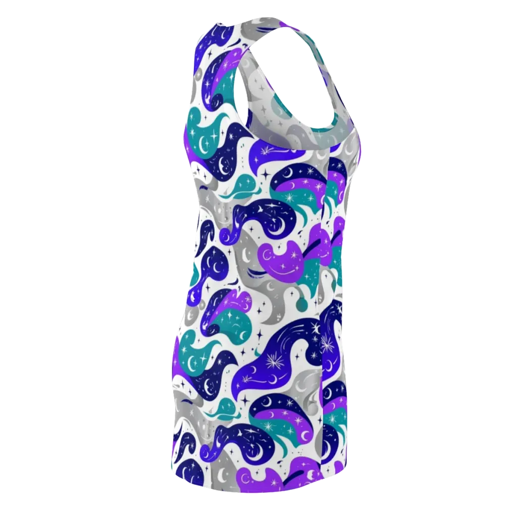 Astral Paisley on Racerback Dress — Back Side