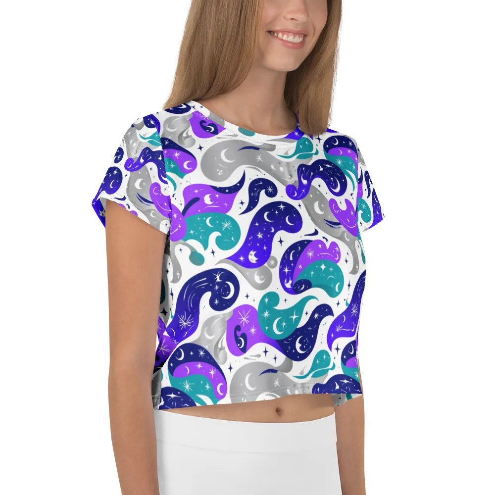 Astral Paisley on Crop Tee — Right