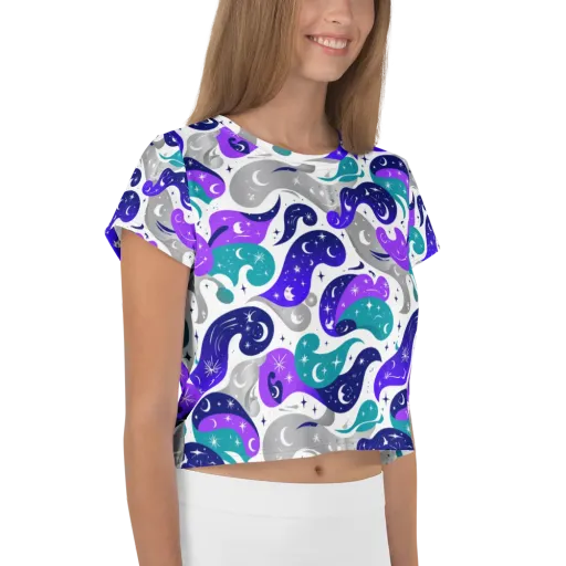 Astral Paisley on a Crop Tee