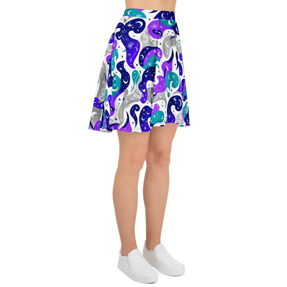 Astral Paisley on Skater Skirt — Right