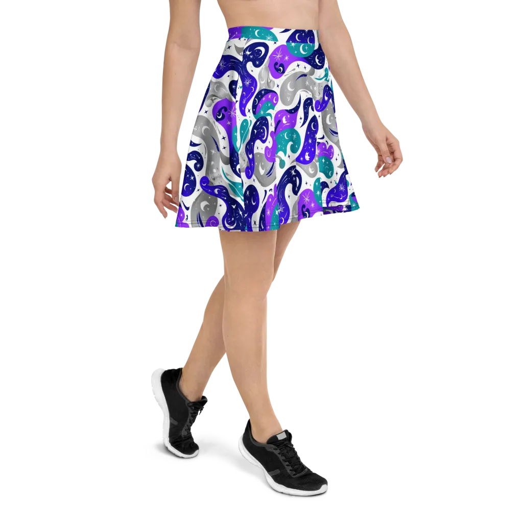 Astral Paisley on Skater Skirt — Right