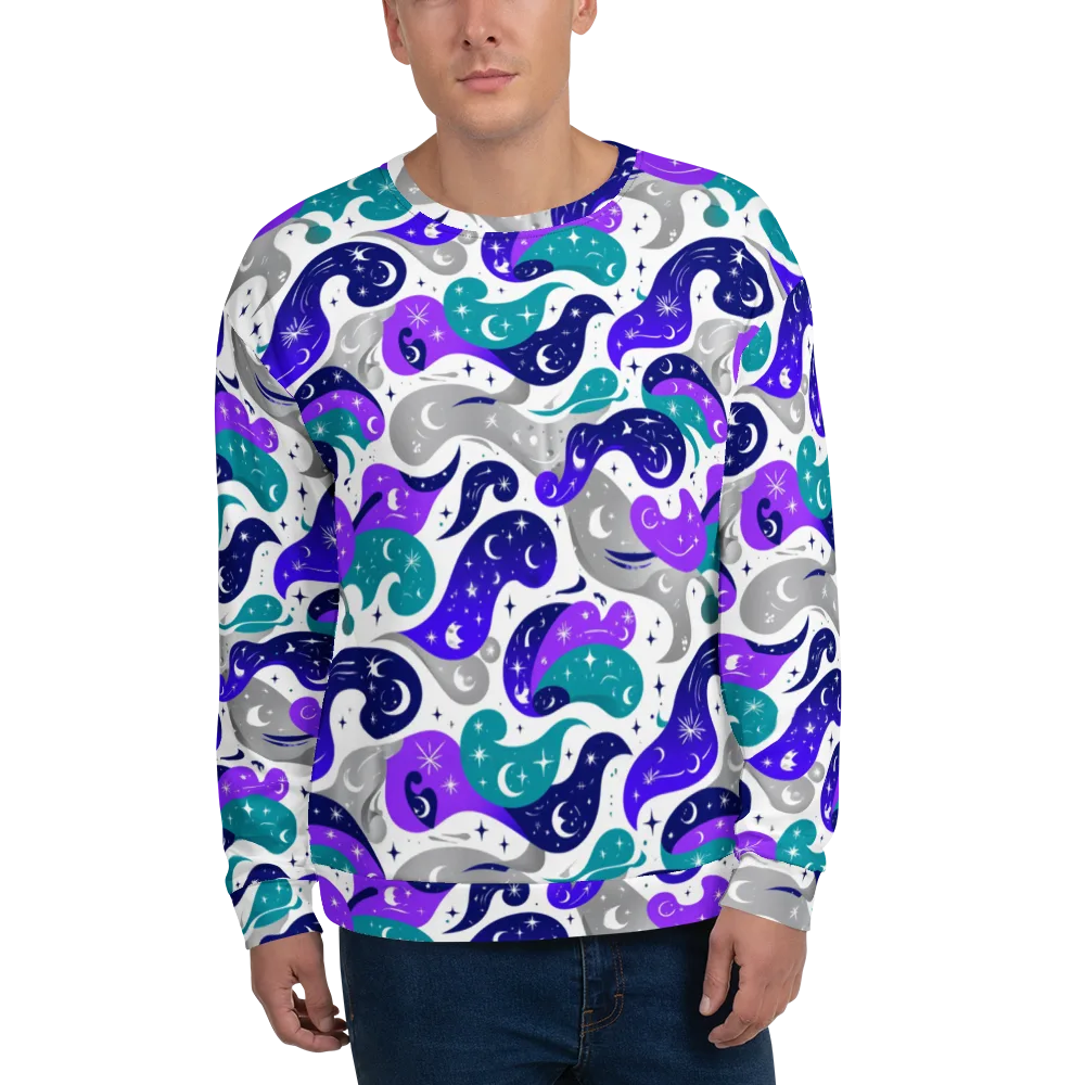 Astral Paisley on Sweatshirt — Front
