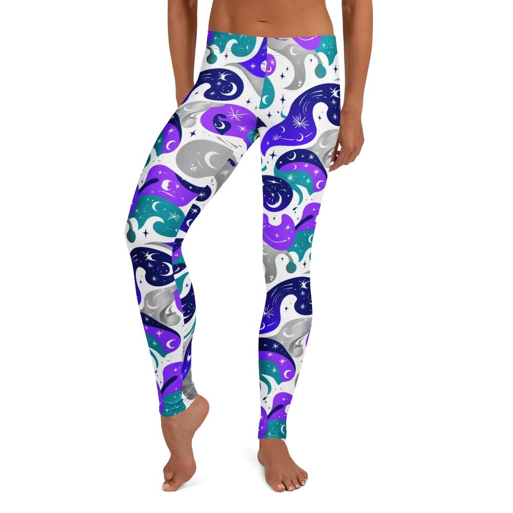 Astral Paisley on Leggings — Front
