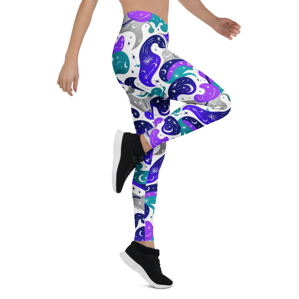 Astral Paisley on Leggings — Right