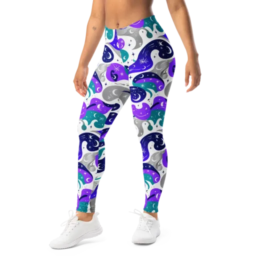 Astral Paisley on a Leggings