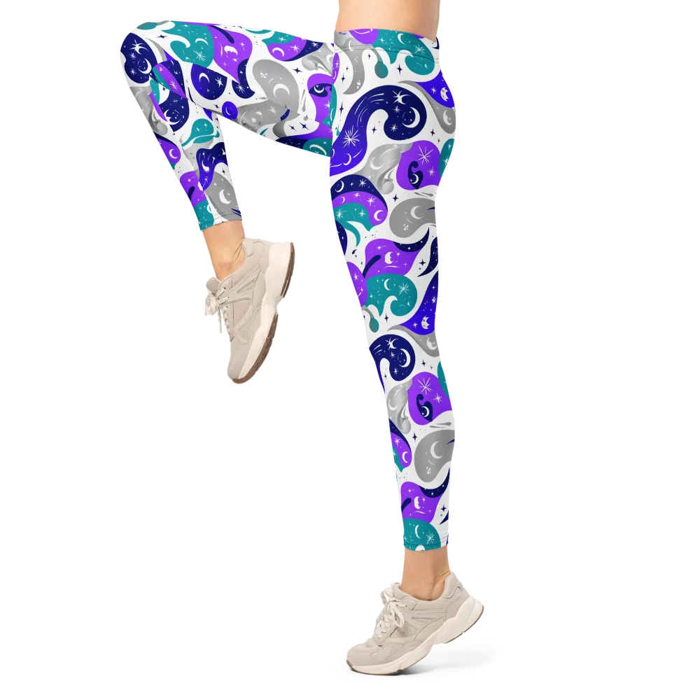 Astral Paisley on Leggings — Left