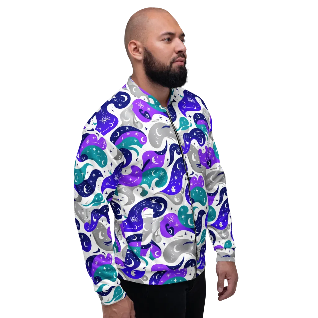 Astral Paisley on Bomber Jacket — Right