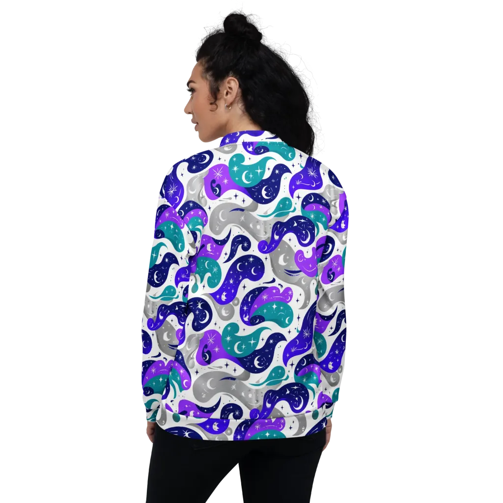 Astral Paisley on Bomber Jacket — Back