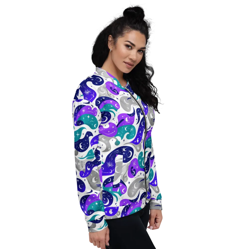 Astral Paisley on Bomber Jacket — Right