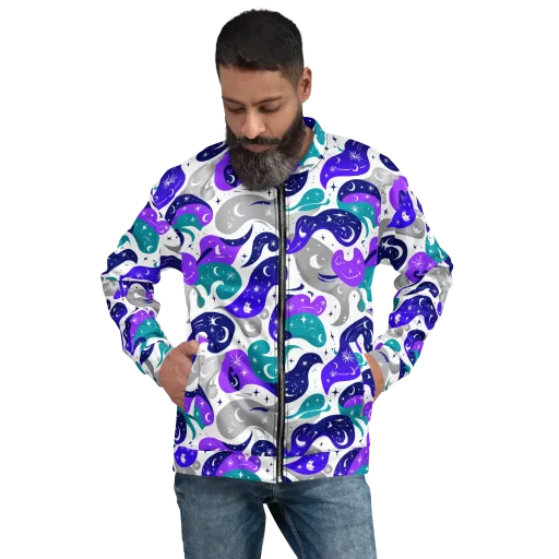 Astral Paisley on a Bomber Jacket