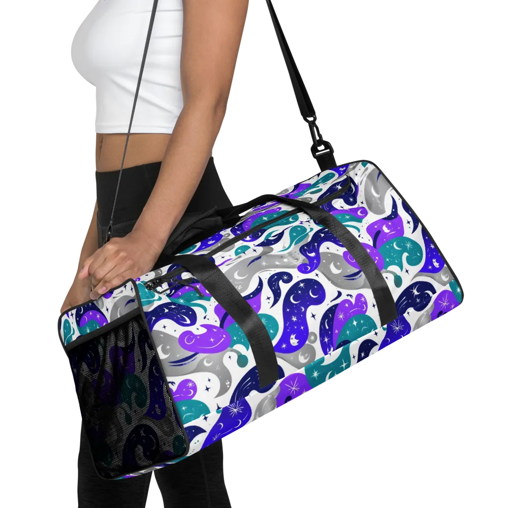 Astral Paisley on Duffle Bag — Front