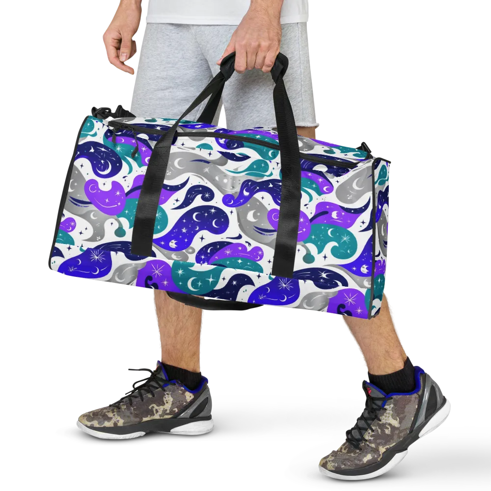 Astral Paisley on Duffle Bag — Front