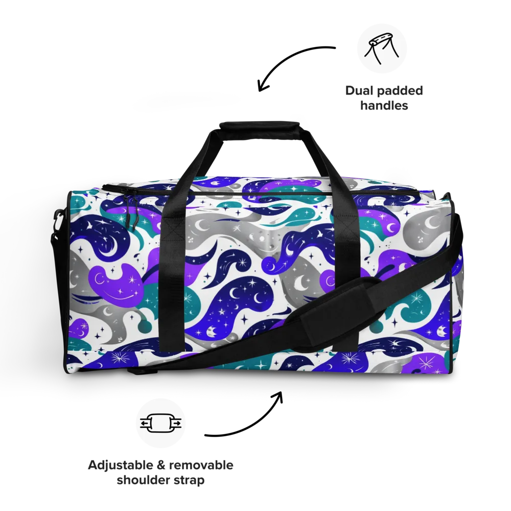 Astral Paisley on Duffle Bag — Front