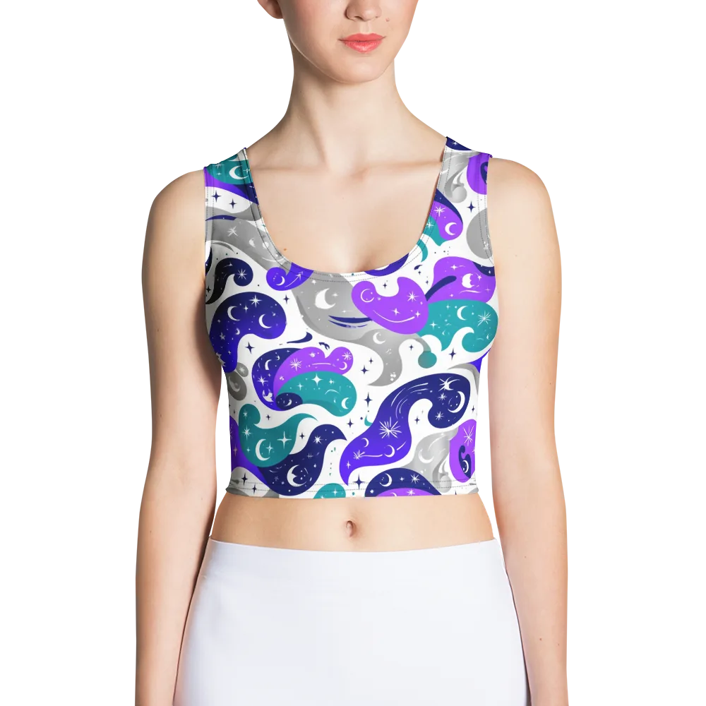 Astral Paisley on Crop Top — Front