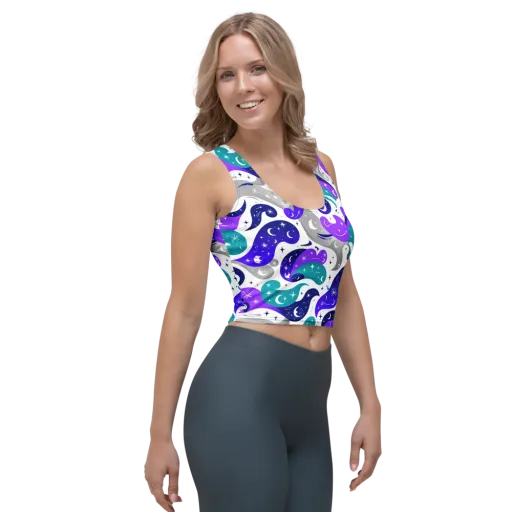 Astral Paisley on a Crop Top